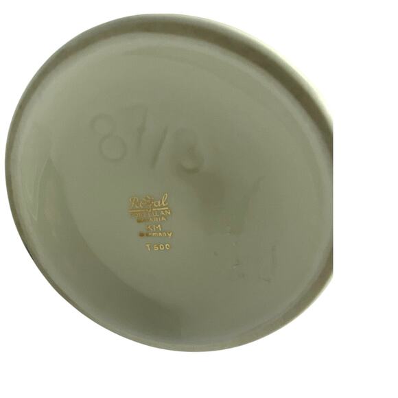 VTG Royal Bavaria Porzellan KM Germany Mid Century Hourglass Vase Graphic design - Picture 4 of 9